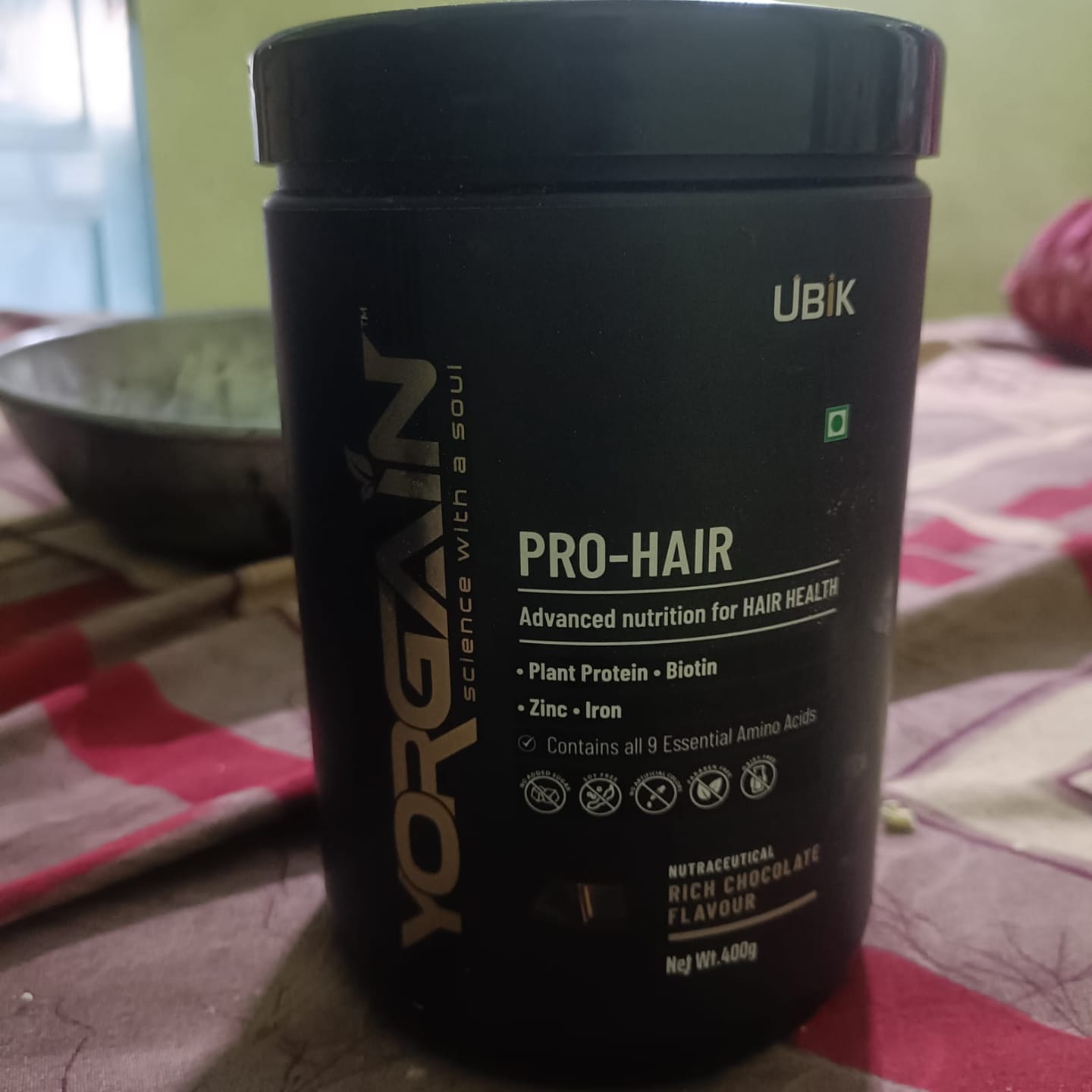Customer photo review of YorGain Protein Powder 400 Grams