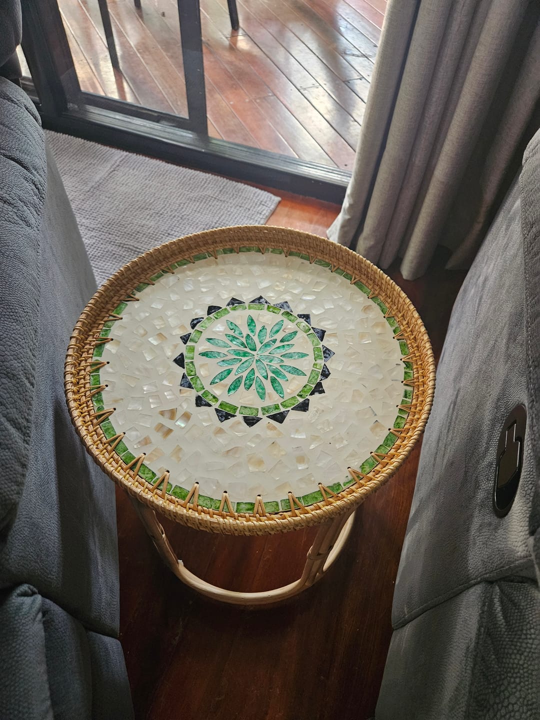 Customer photo review of Oasis Rattan Table