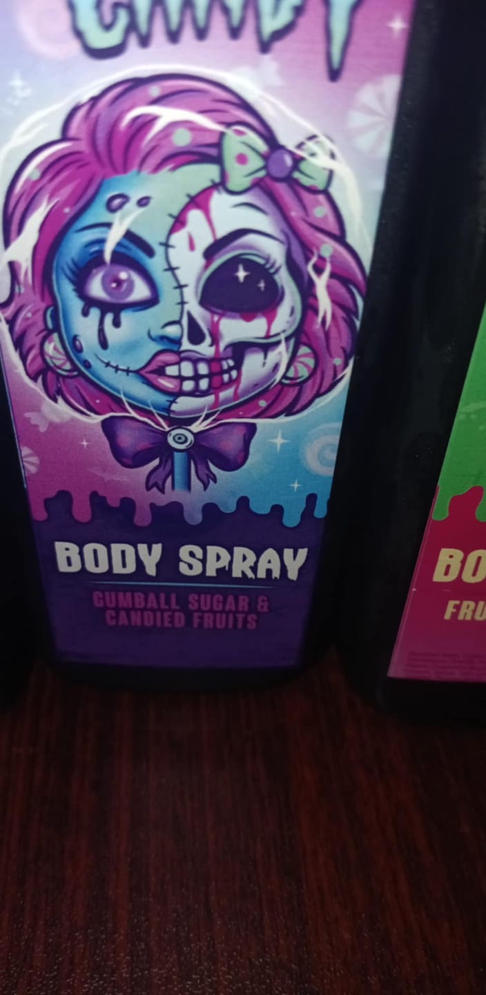Customer photo review of Corpse Candy Body Spray