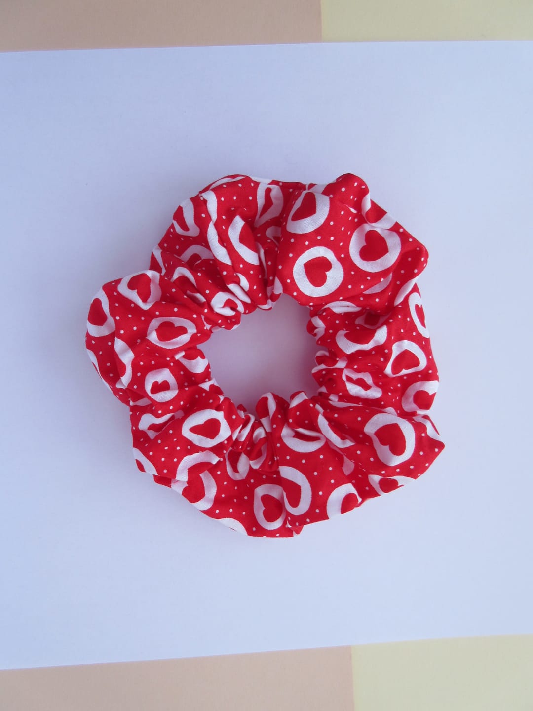 Customer photo review of Hearts and Dots Rose & Hubble Cotton Poplin Fabric