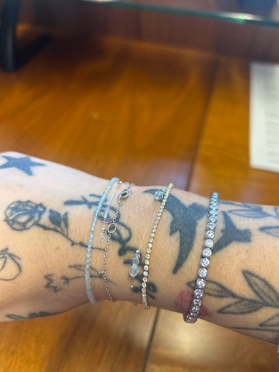 Customer photo review of Micro Tennis Bracelet - Gold