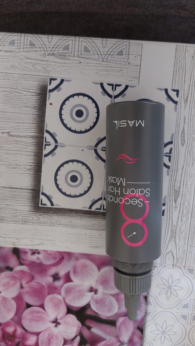 Customer photo review of Maska ātrai matu atjaunošanai Masil 8 Seconds Salon Hair Mask