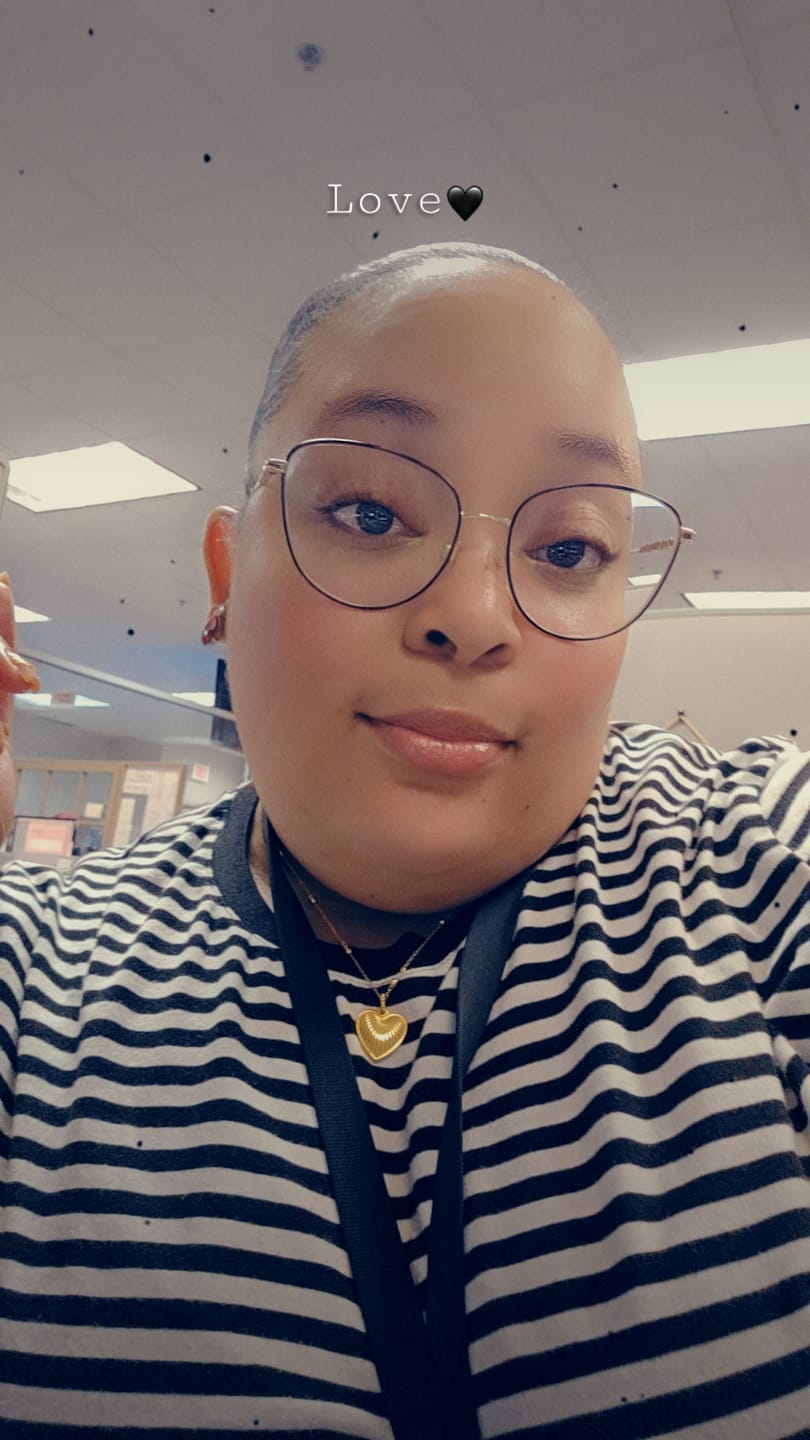 Customer photo review of Heart Pendant Necklace w/ Satellite Chain