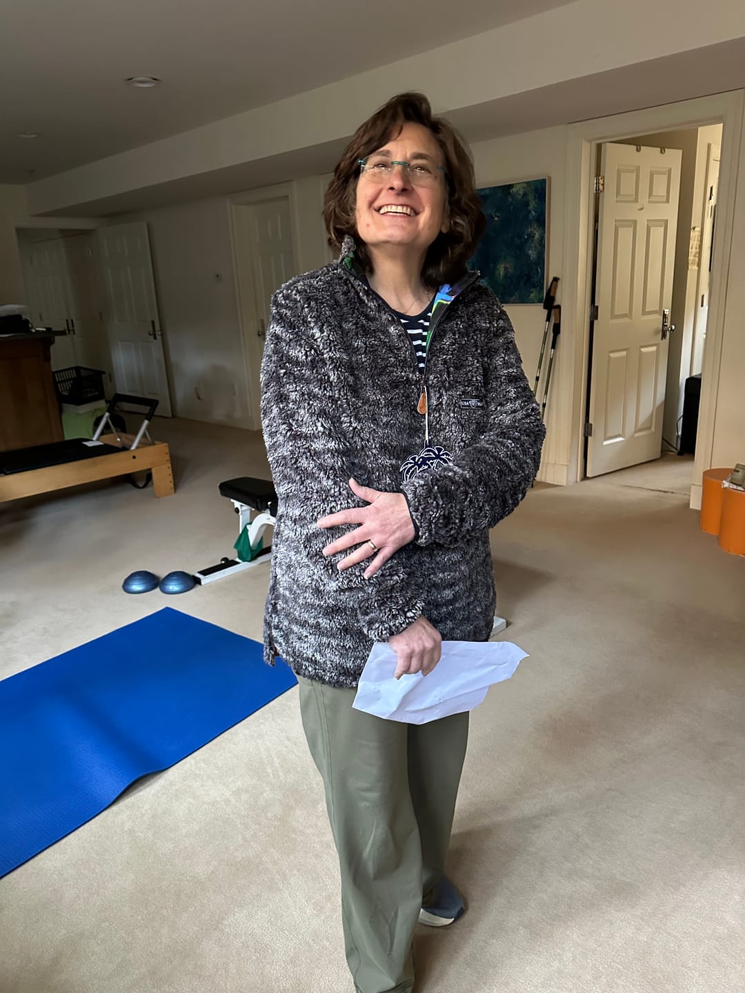 Customer photo review of Reversible Sherpa 1/4 Zip