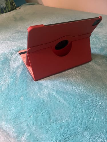 Customer photo review of Premium Leather iPad Case