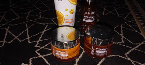 Customer photo review of Dr.Rashel Vitamin C Series with Day & Night Cream - Pack of 4