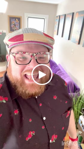 Customer video review of Floral Violin Melody Button Up Shirt