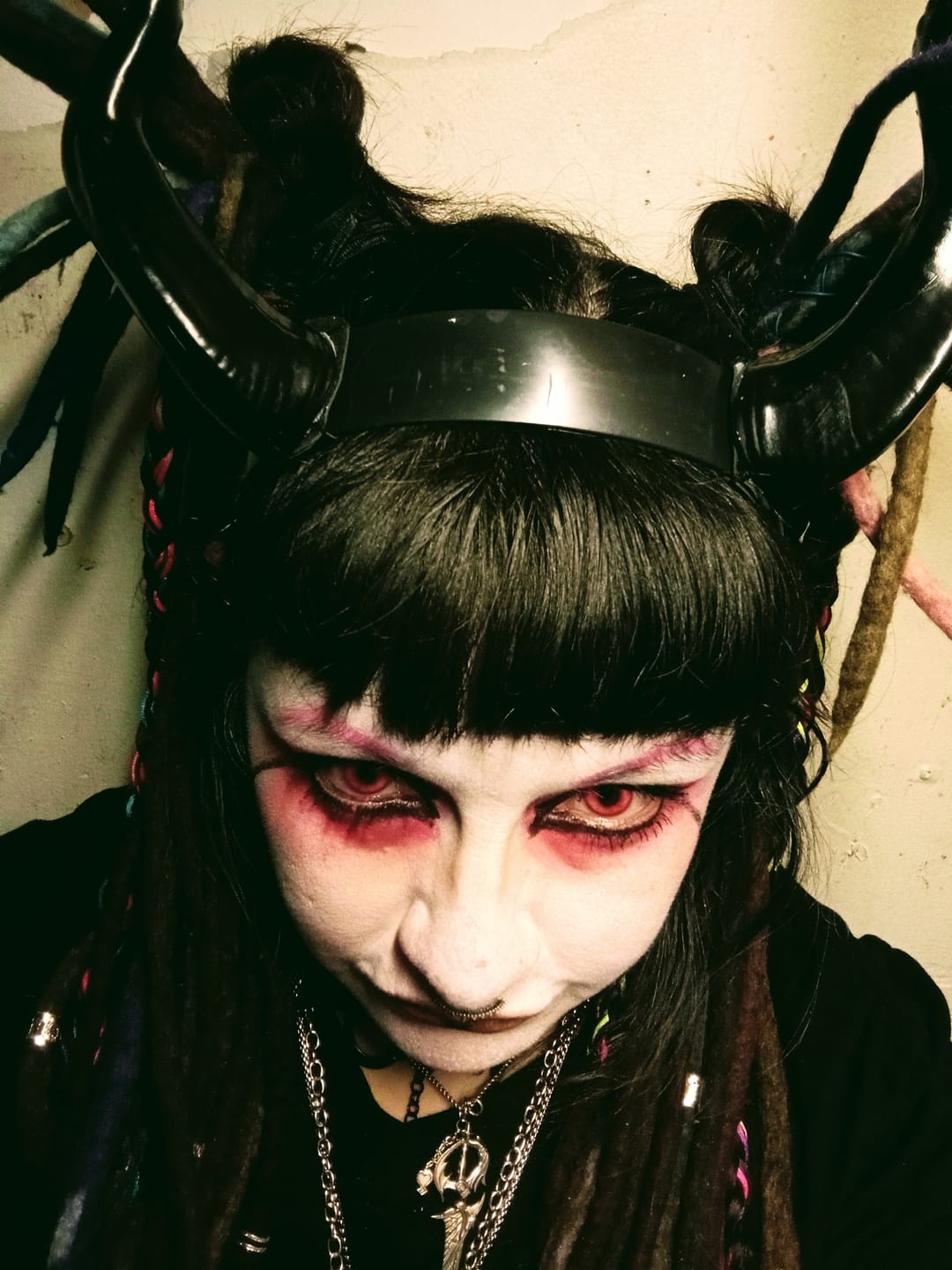 Customer photo review of Cosplay ICE Green Prescription Colored Contact Lenses