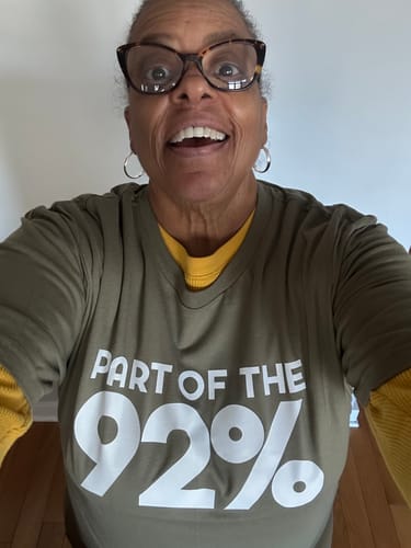 Customer photo review of Part of the 92 Percent Unisex Tee