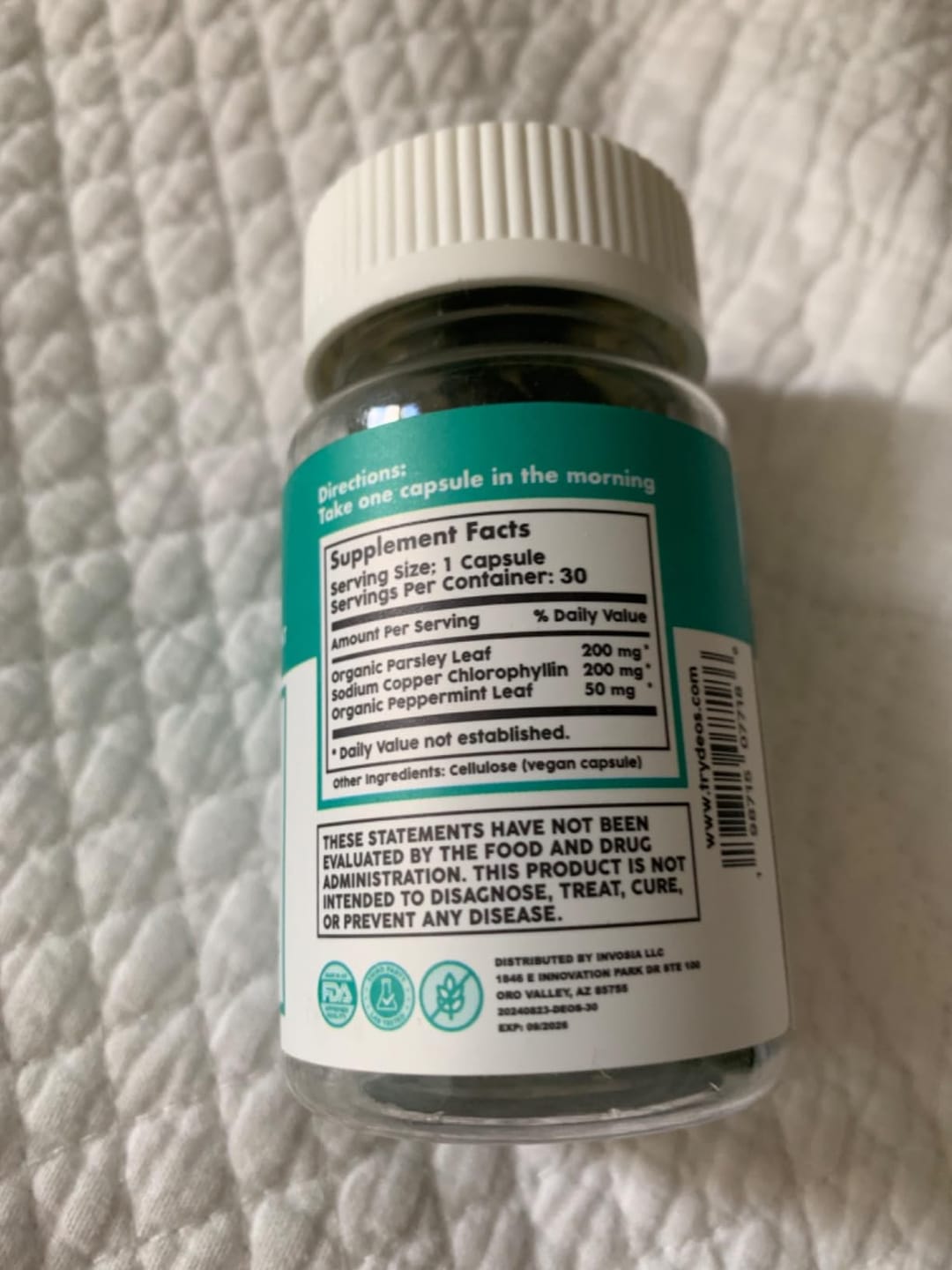 Customer photo review of Internal Deodorant Capsules – Natural Body Odor Control Supplement
