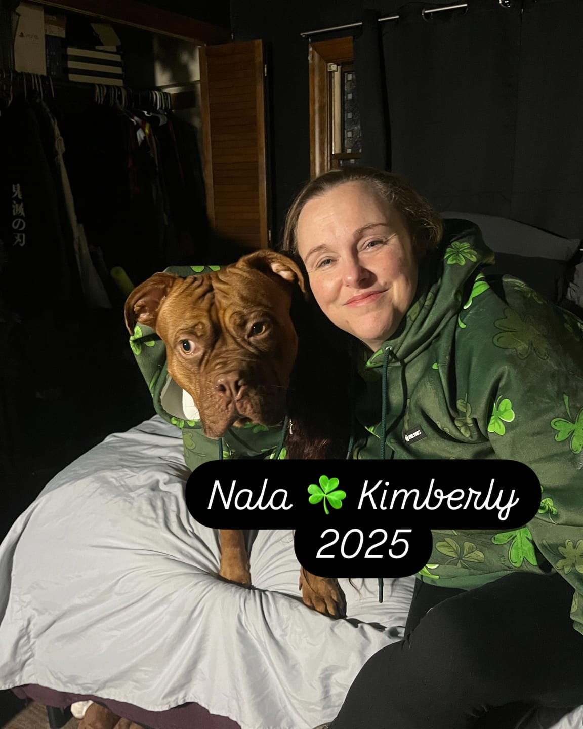Customer photo review of St. Paddy's Human Hoodie - Dark Green (Limited Edition)