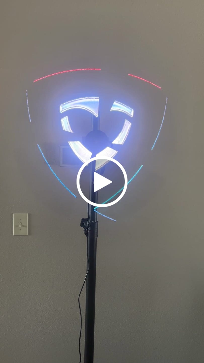 Customer video review of L4 Holographic Fan 25.5"