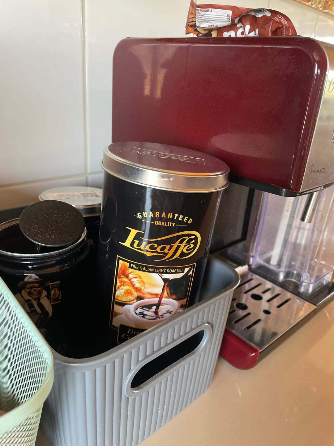 Customer photo review of Lucaffe Breakfast Coffee filter 500 grs Grano Molido