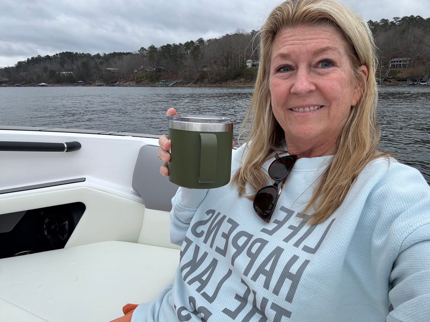 Customer photo review of Life Happens. The Lake Helps.