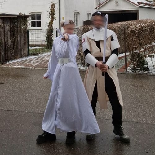 Customer photo review of Cosplay Princess Leia Kostüm Outfits Halloween Karneval Kleid