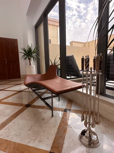 Customer photo review of Maserati Fiberglass Matte Caramel Lounge Chair B37/  IXY-X736-Caramel