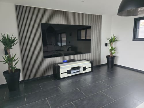 Customer photo review of Panneau acoustique en bois | Noyer Gris | De première qualité