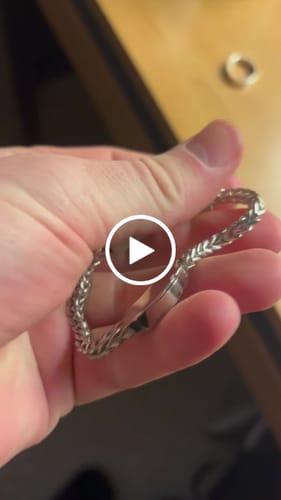 Customer video review of 4mm Franco Link ID Bracelet