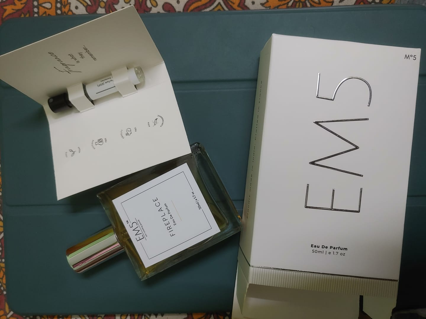 Customer photo review of EM5™ Fireplace Unisex Perfume EDP Spray for Men & Women | Woody Vanilla Balsamic Fragrance Accords | Luxury Gift for Him / Her | Variants Available: 50 ml Spray / 15 ml Spray