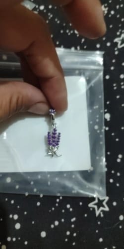 C. Y. review of 925 Sterling Silver Lavender Charm image 1 out of 1