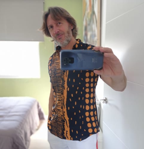 Customer photo review of Chemise imprimée à manches courtes pour hommes