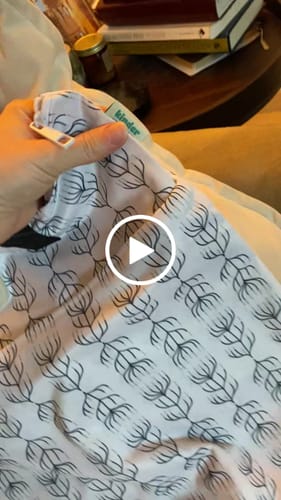 Customer video review of Patterned Large Zipper Hanging Wet Bag, Laundry Bag with Handles