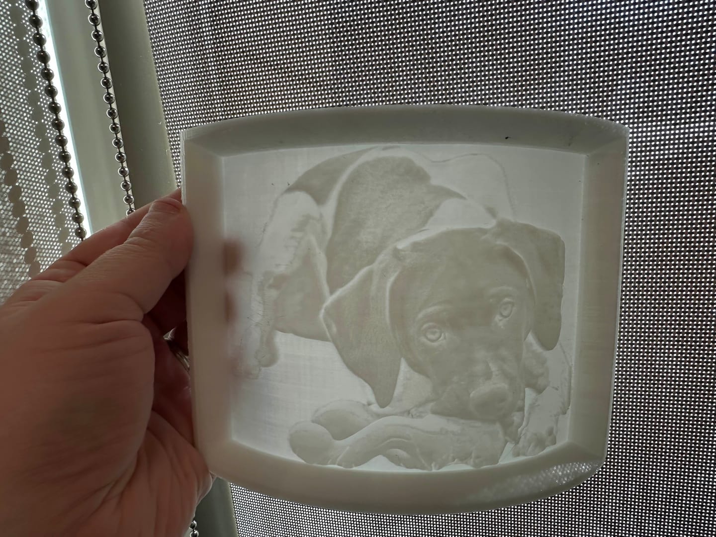 Customer photo review of Cloudy White PETG Filament 1.75mm 1kg