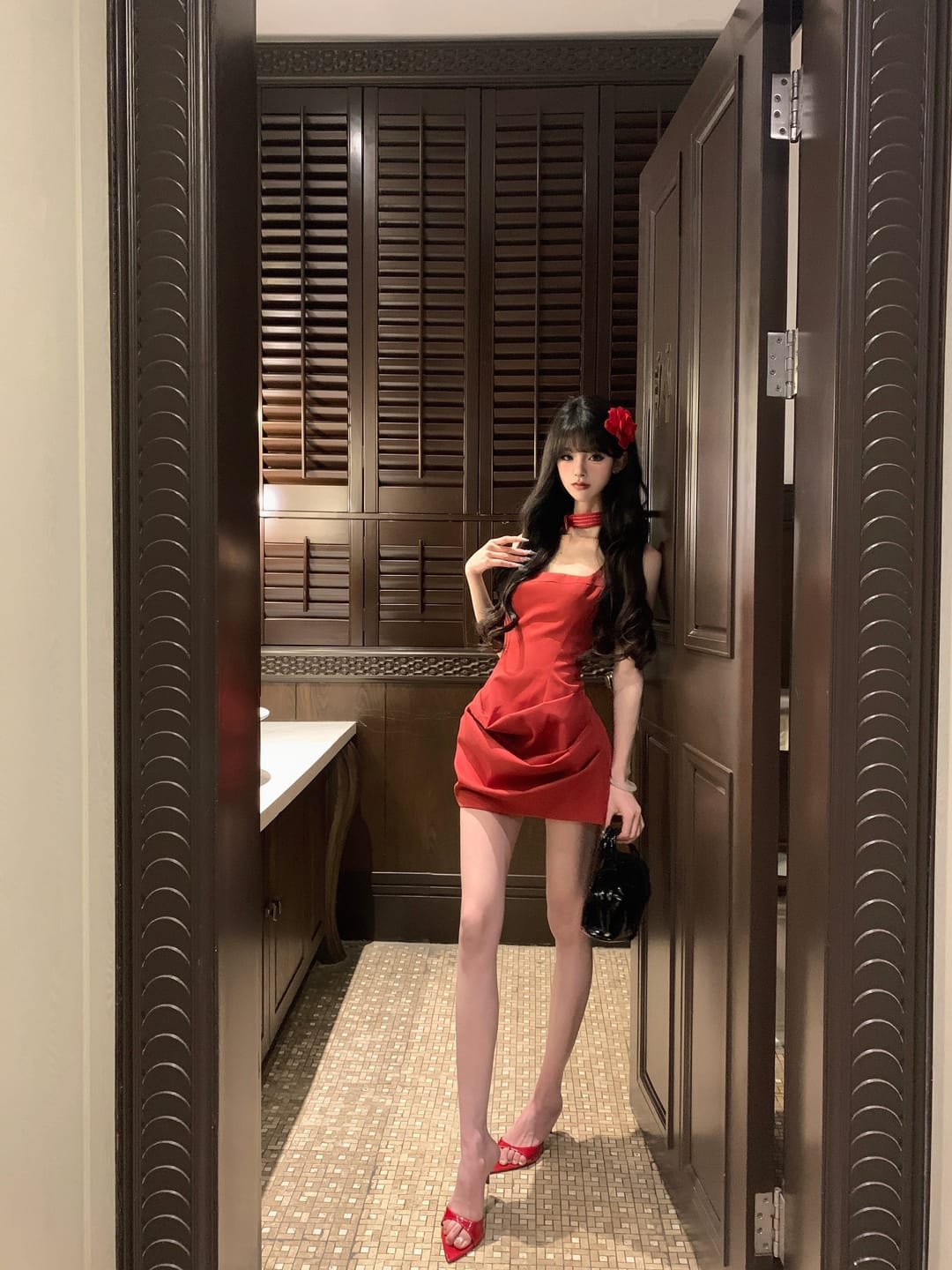 Customer photo review of Rase le sol Strapless Sexy Bodycon Dress
