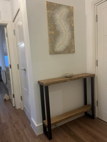 Customer photo review of Console Table with Shelf 22.5cm Depth | 84cm High