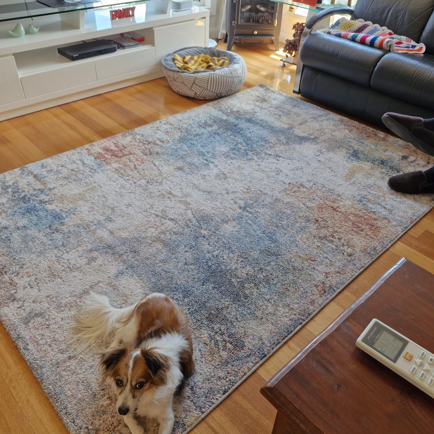 Customer photo review of Anti Slip Rug Stop, White PVC, Hard Flooring