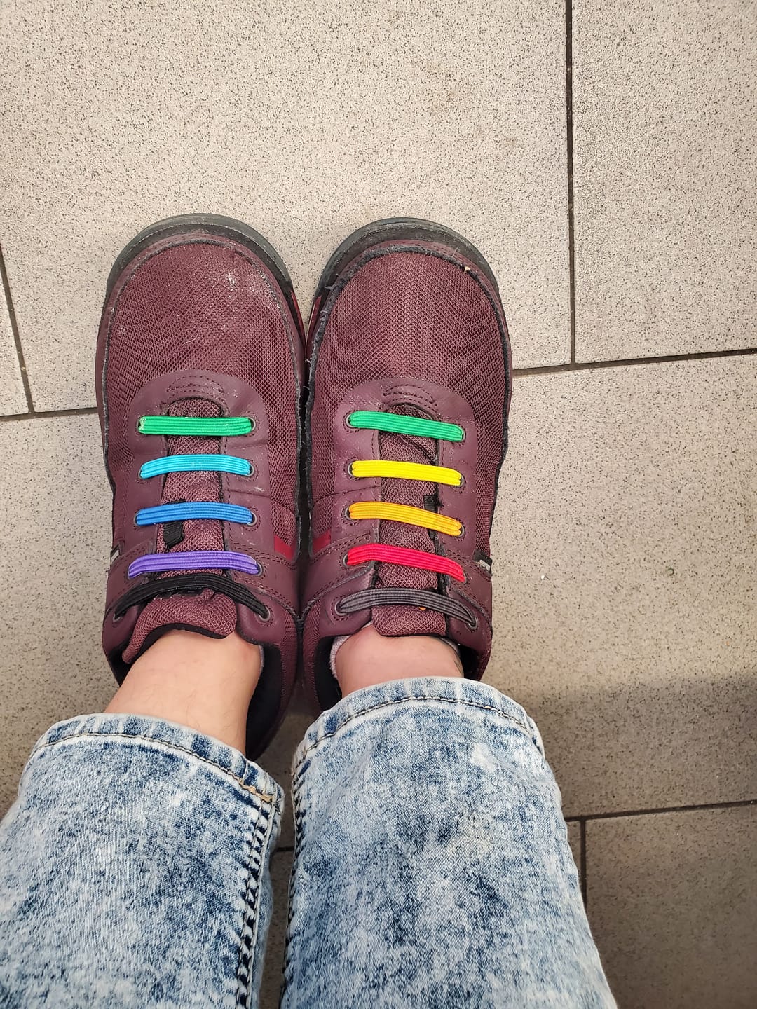 Customer photo review of uLace Classic - Rainbow