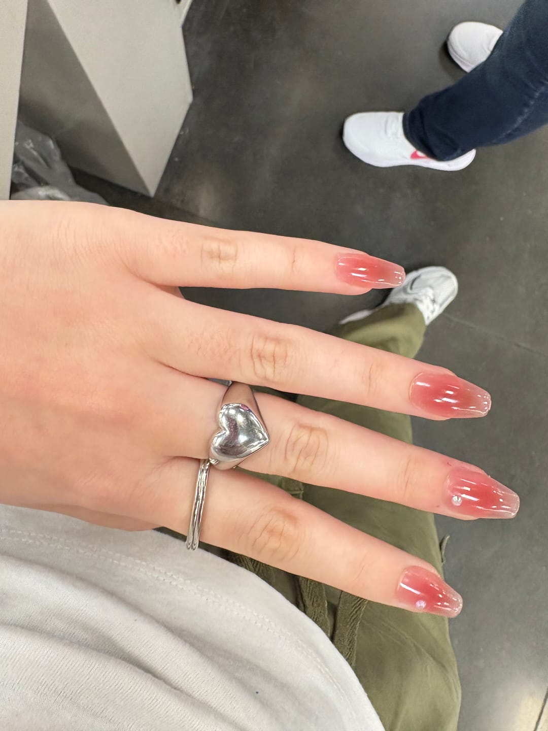 Customer photo review of HEART RING (ENGRAVABLE)