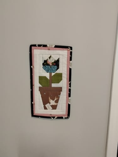 Customer photo review of Flower Pot MINI  Kit - Navy Backing