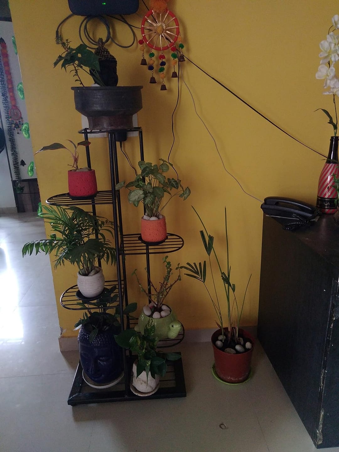 Customer photo review of Plant Stand Metal 6 Tier 7 Potted Multiple Flower Pot Holder Shelf Indoor Outdoor Planter Display Shelving Unit For Patio Garden Corner