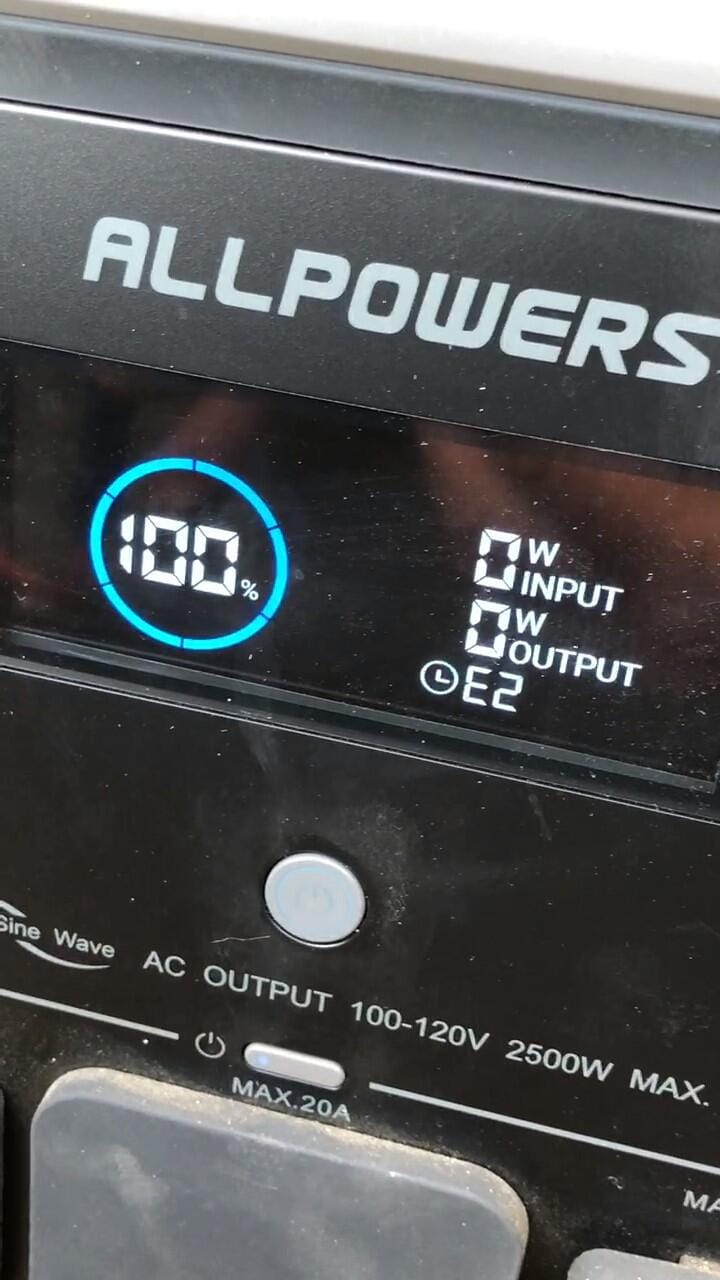 Customer photo review of ALLPOWERS R2500 Portable Power Station 2500W 2016Wh LiFePO4 Battery