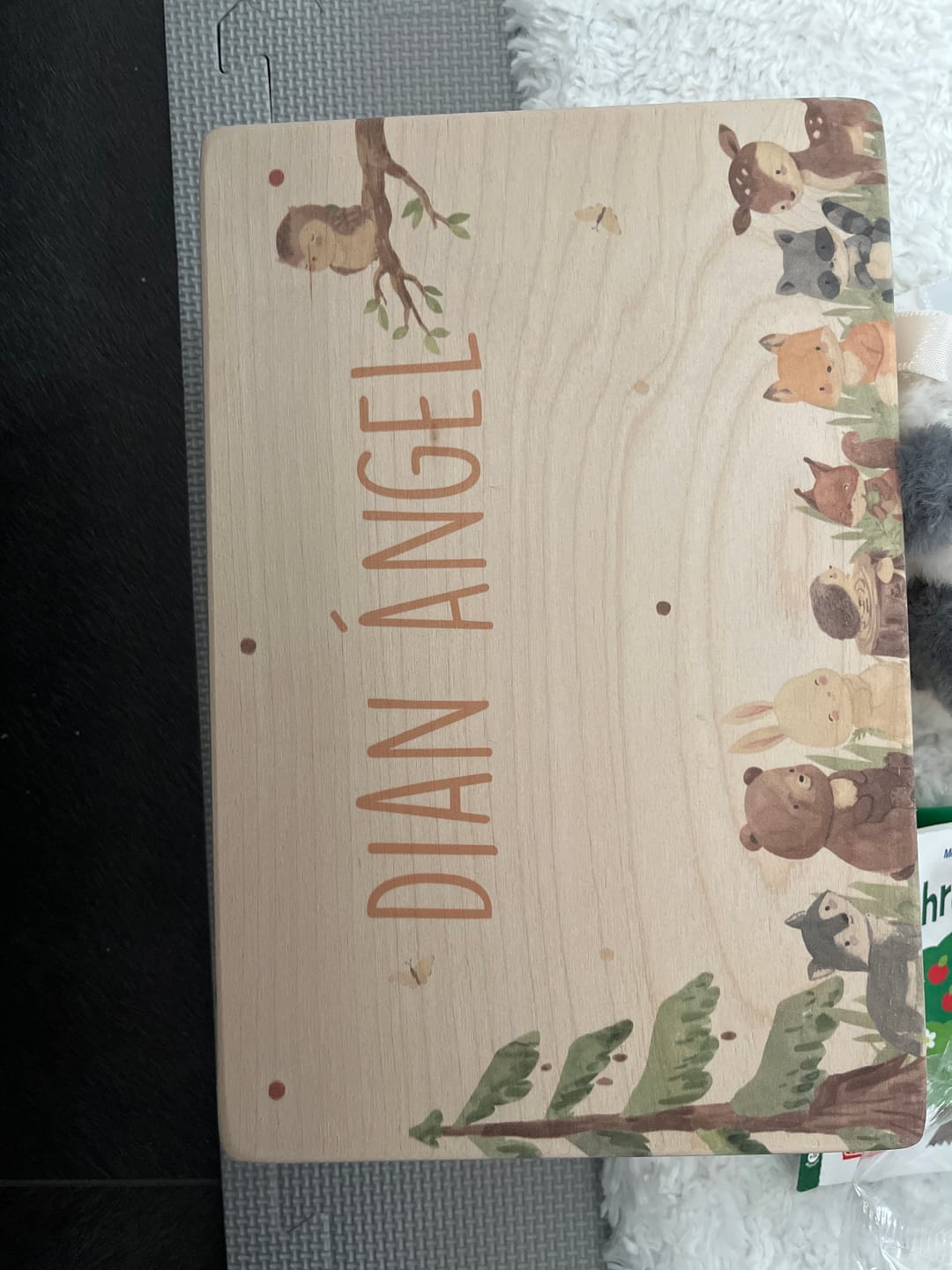 Customer photo review of Personalisierte Erinnerungskiste Waldtiere