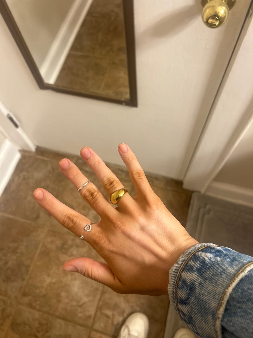Customer photo review of Celia Chunky Gold Ring
