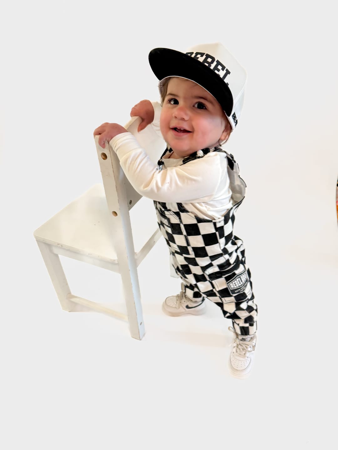 Customer photo review of The Live Fast Checkered Overall in Venice