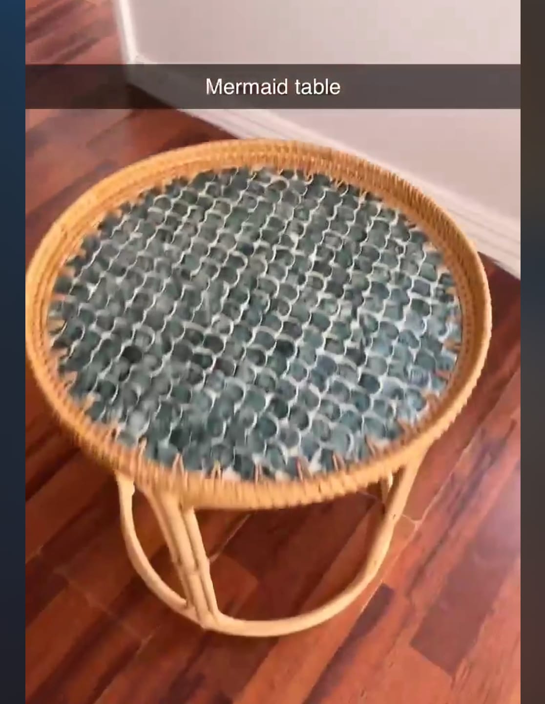 Customer photo review of Sirena Rattan Table
