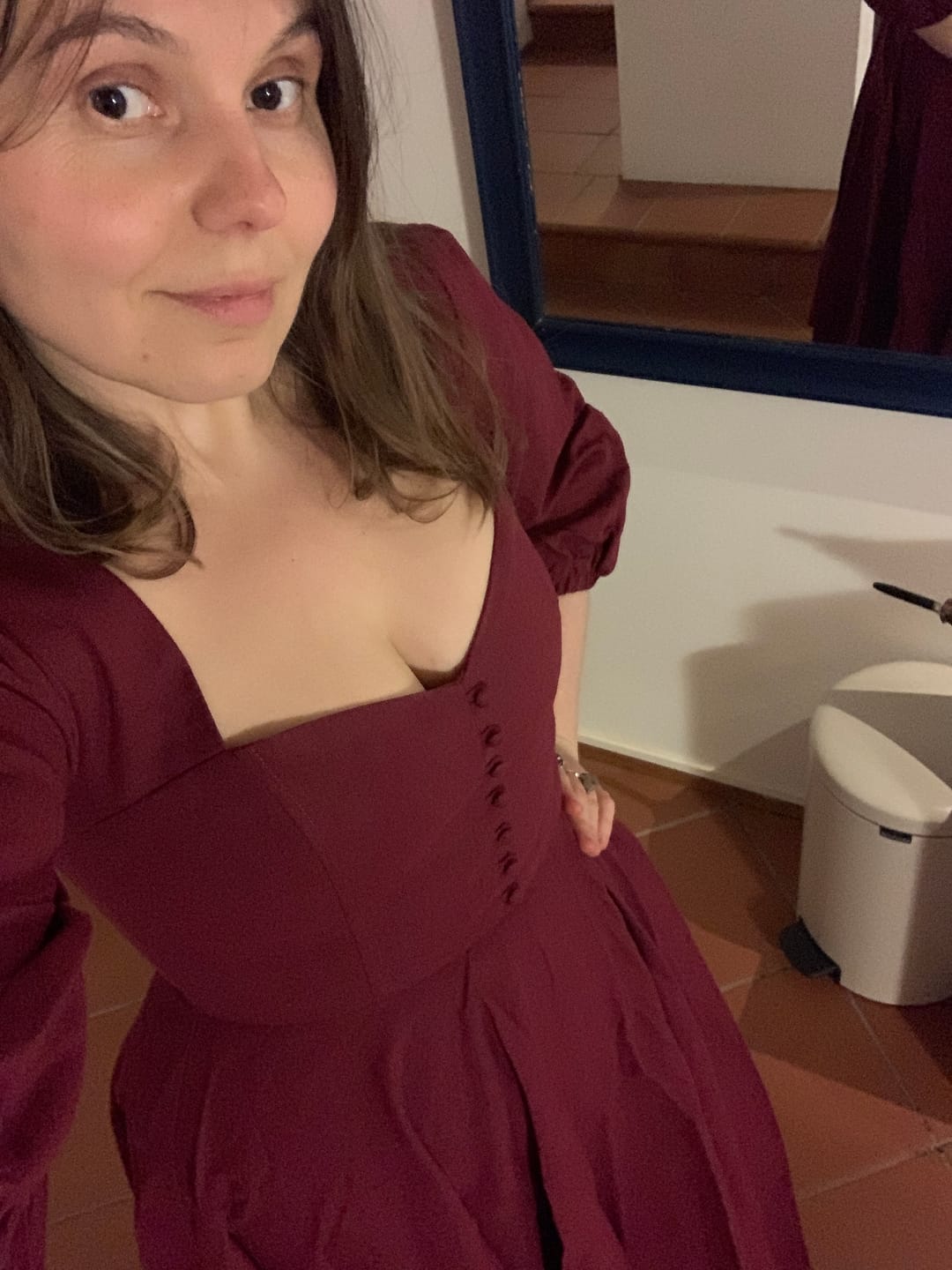 Customer photo review of Bardetta Linen Dress