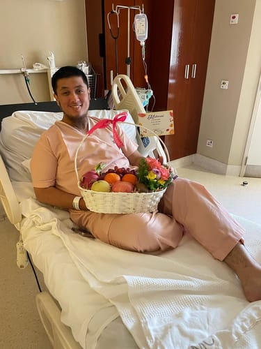 Customer photo review of Warm Welcome Fruits & Flower Basket (Specially Curated for Potential In-Laws)