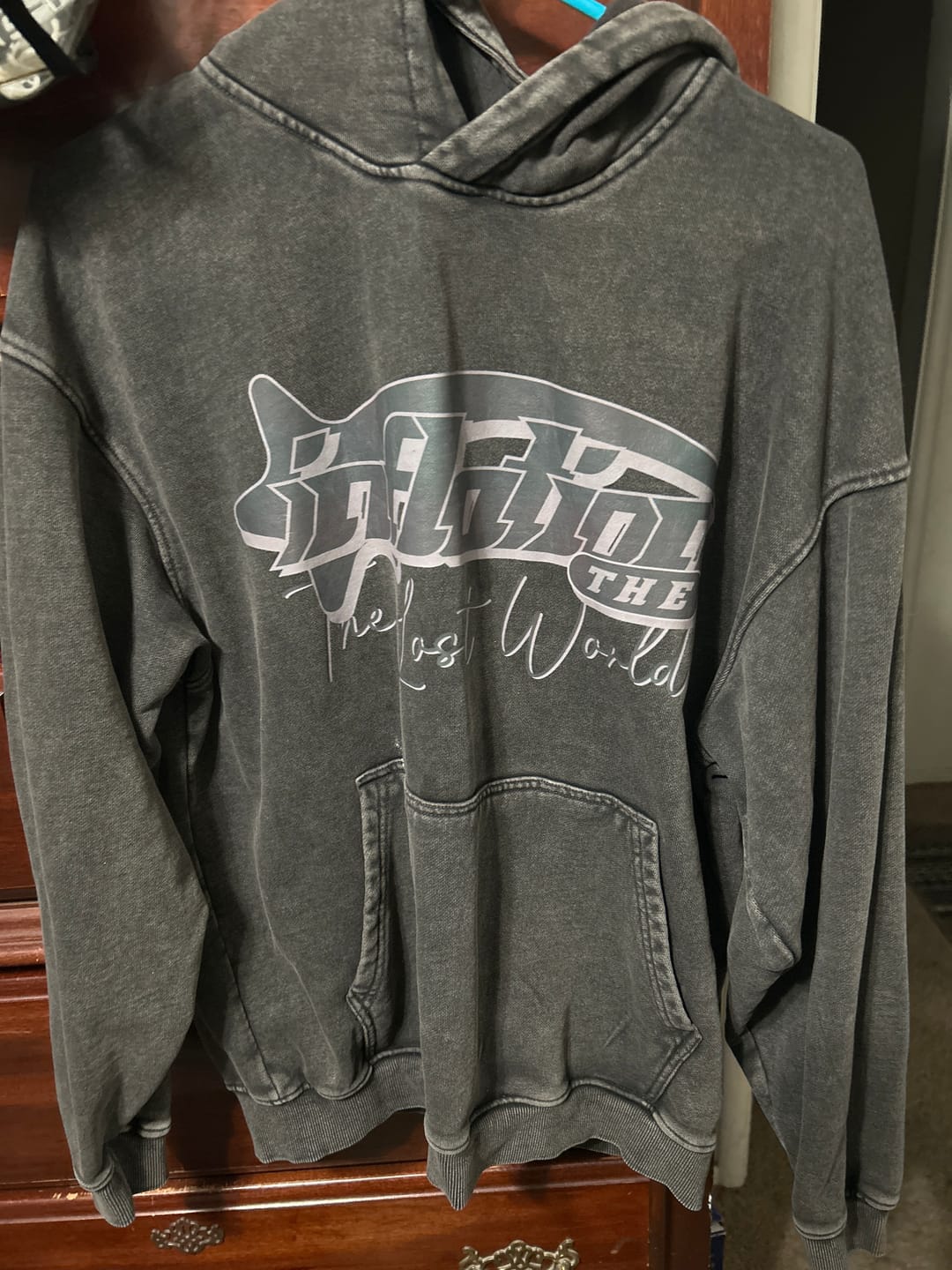 Customer photo review of INFLATION Graphic Washed Hoodies