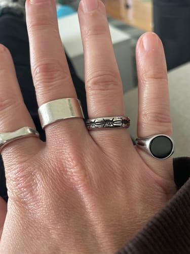 Customer photo review of Barbed Wire Ring