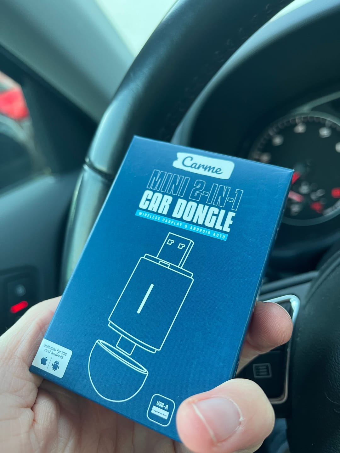 Customer photo review of Mini 2-in-1 Car Dongle