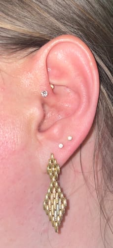Customer photo review of Britney Rook Piercing | Titan