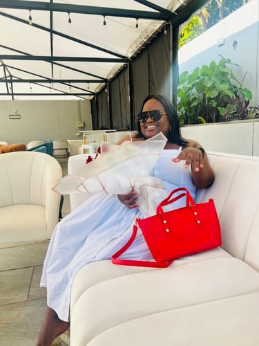Customer photo review of Red Mini Era Tote Bag