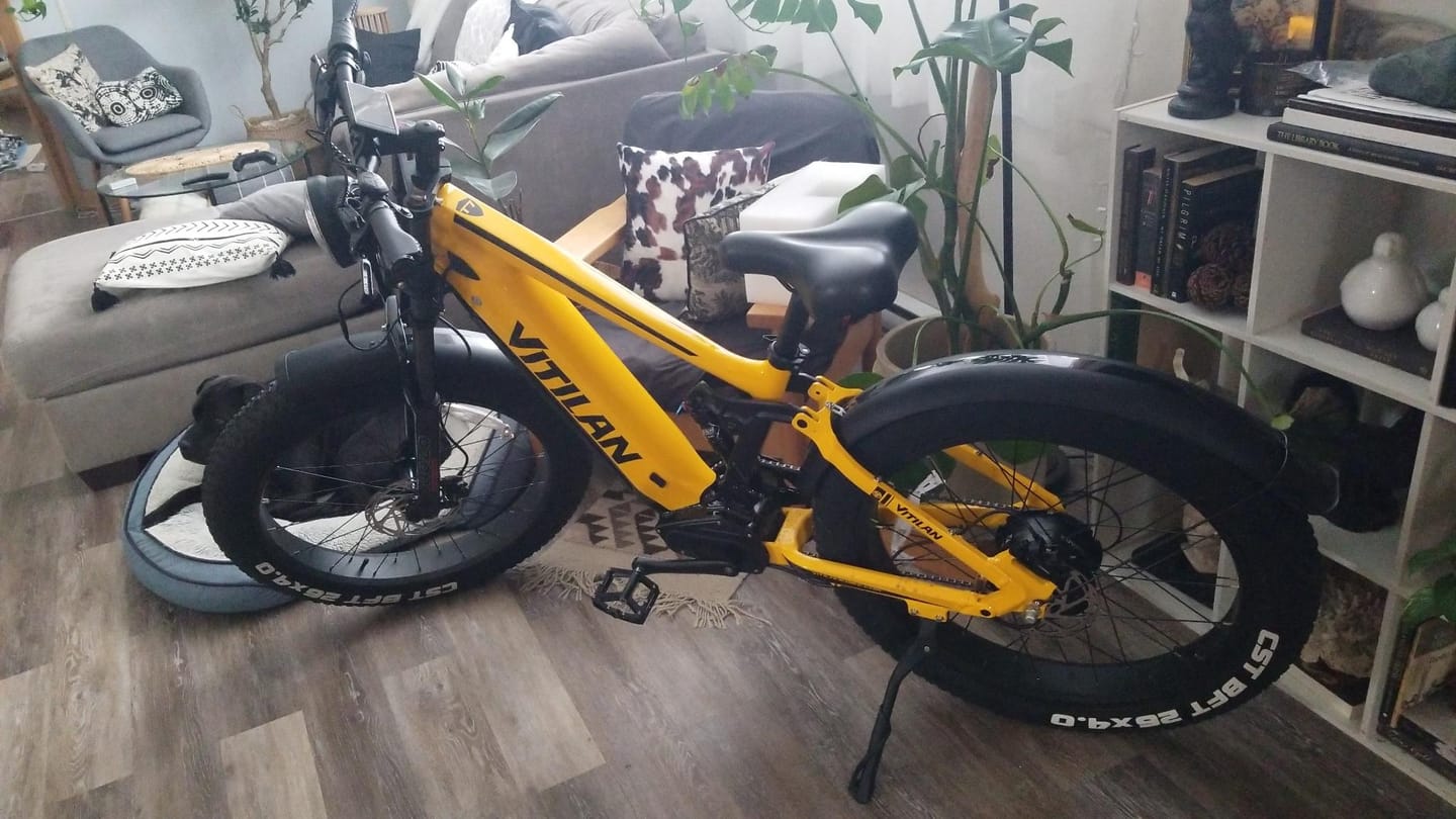 Customer photo review of T7 Full Suspension Mountain E-bike