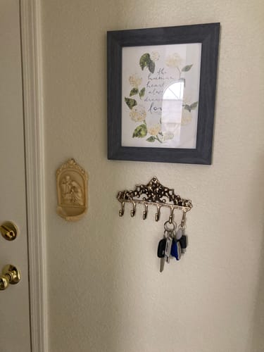 Customer photo review of Victorian Hook - Antique Brass