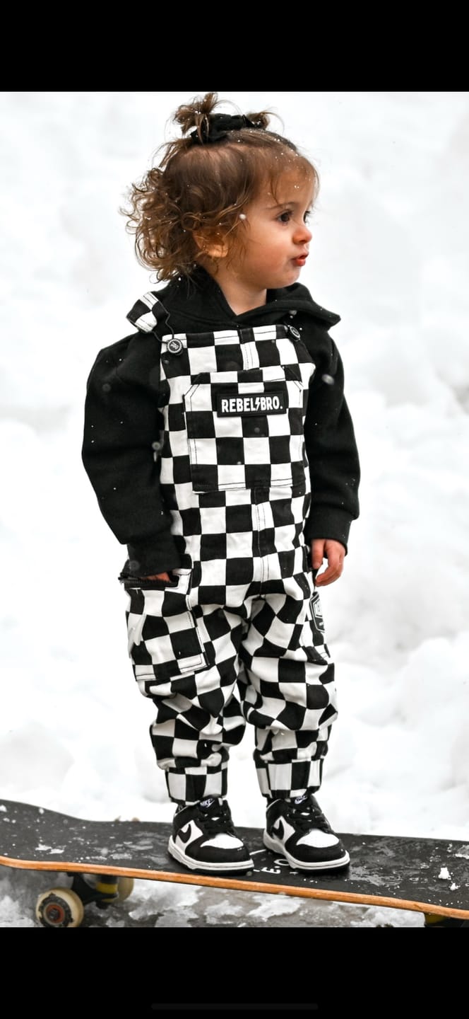 Customer photo review of The Live Fast Checkered Overall in Venice