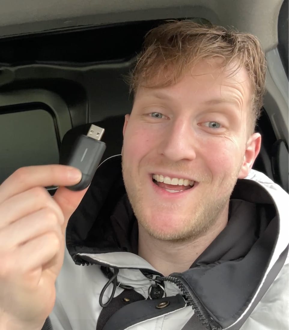 Customer photo review of Mini 2-in-1 Car Dongle